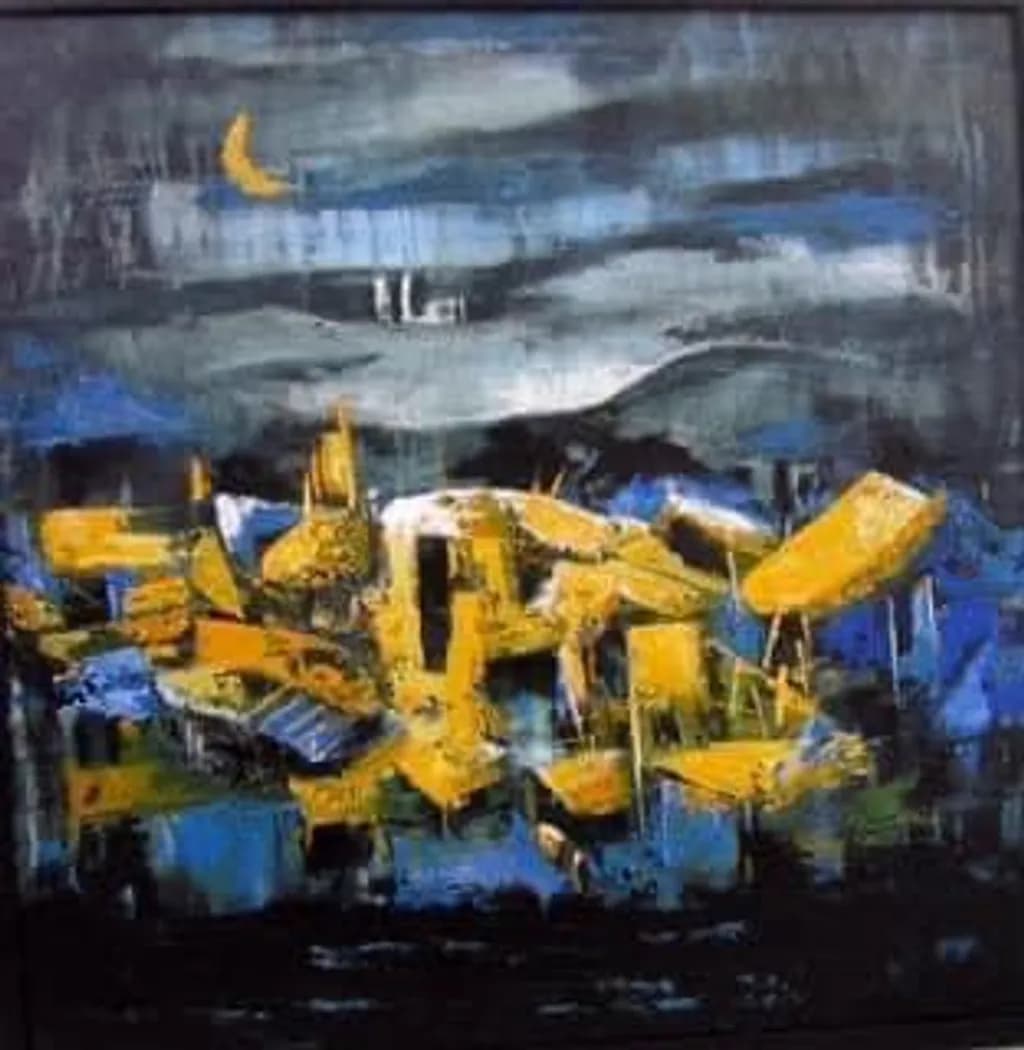 Moonlit Cityscape