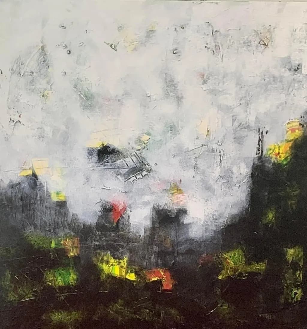 Abstract Cityscape Smoke