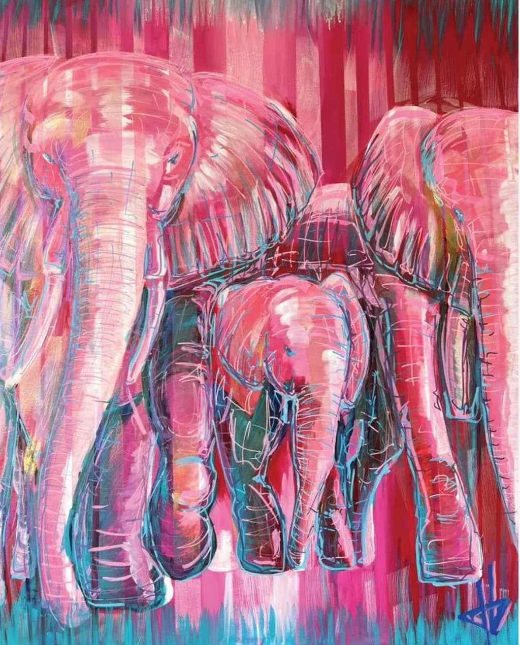 Pink Elephant Family