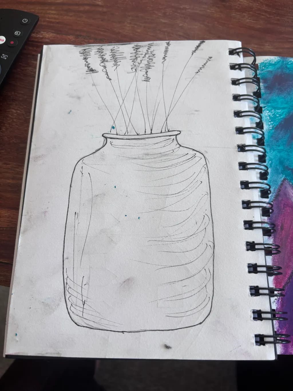 Vase with Reeds