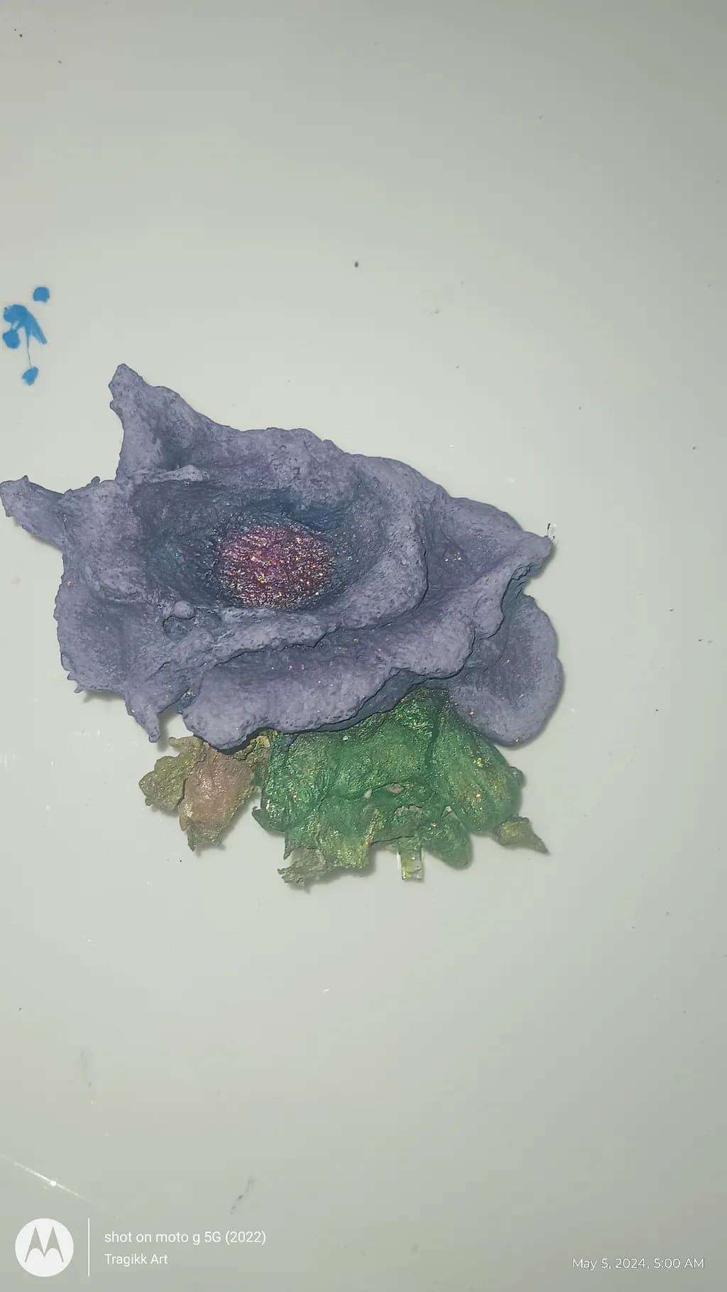 Purple Flower Sculpture