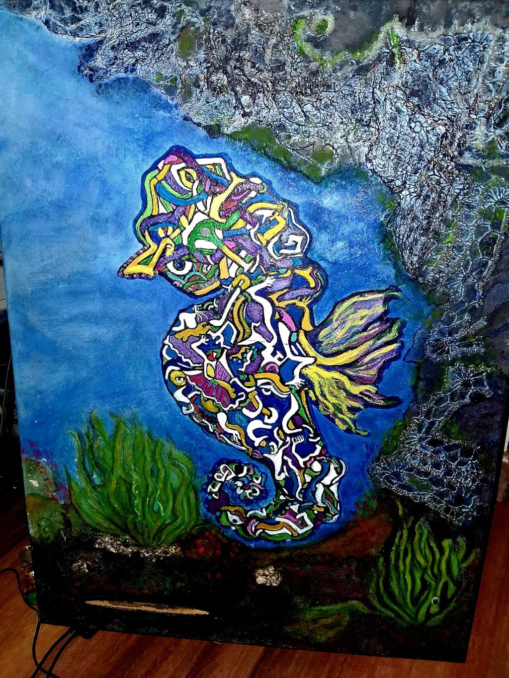 Colorful Seahorse Reef