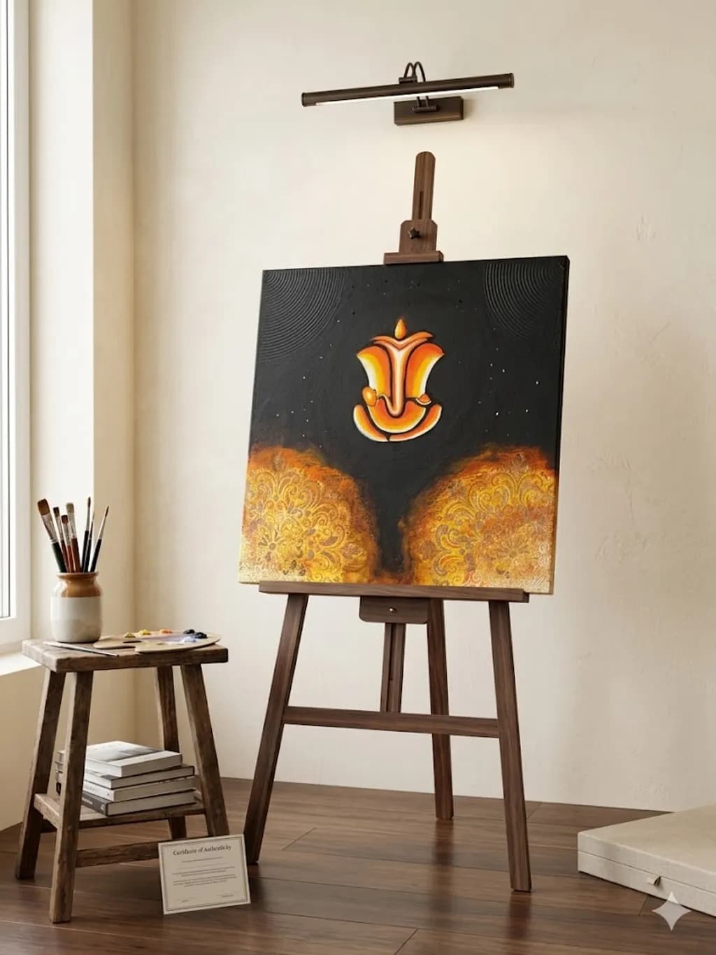 Ganesha Glow Painting
