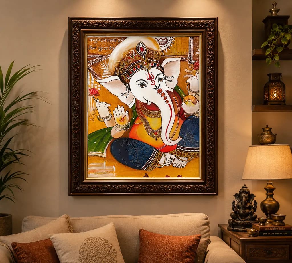 Elephant Deity Painting