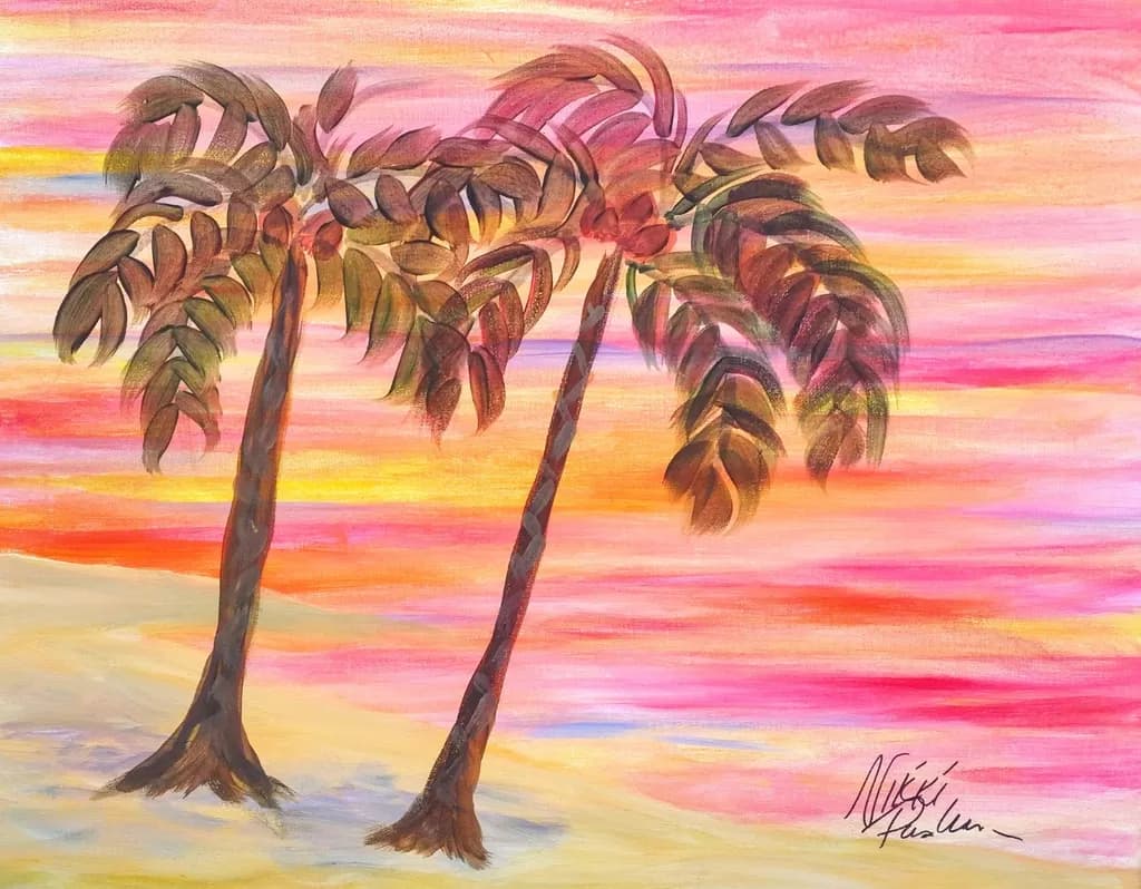 Tropical Palm Sunset