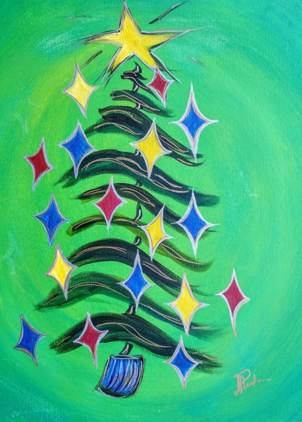 Abstract Christmas Tree