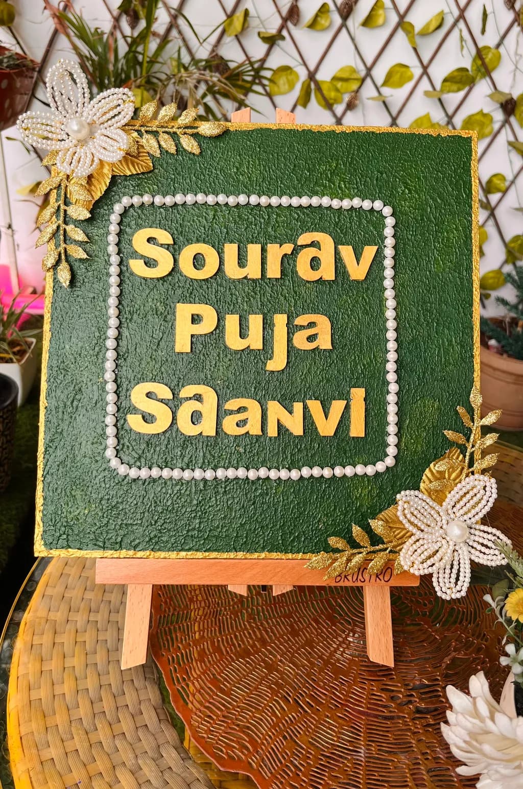Puja Name Plaque