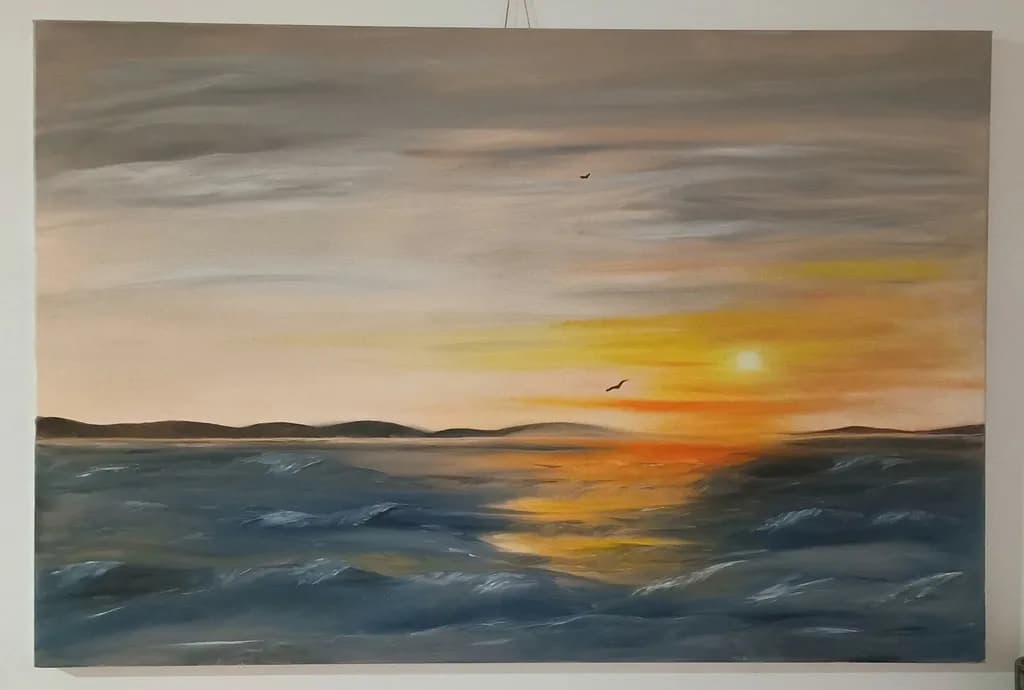 Sunset Over Ocean