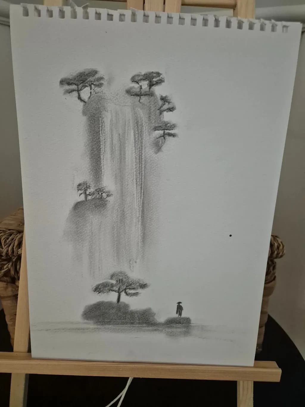 Waterfall and Trees