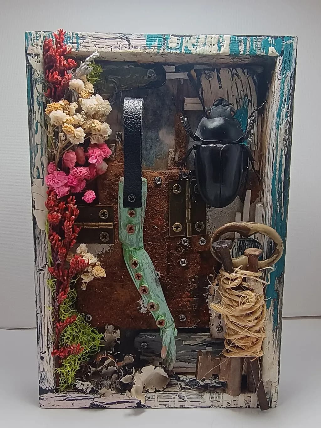 Beetle and Botanicals Shadowbox