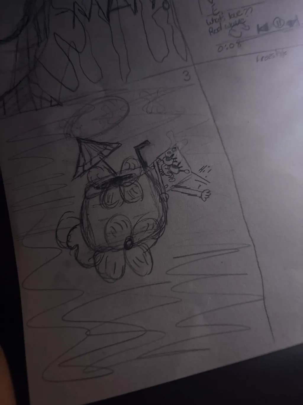 Cartoon Sketch Scene
