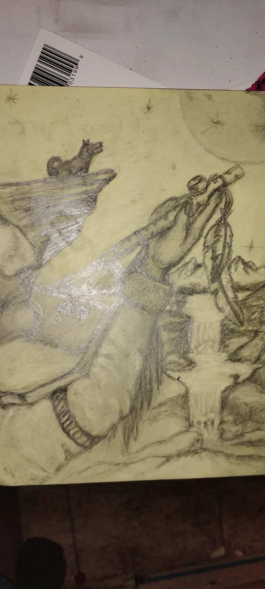 Horse and Wolf Scene