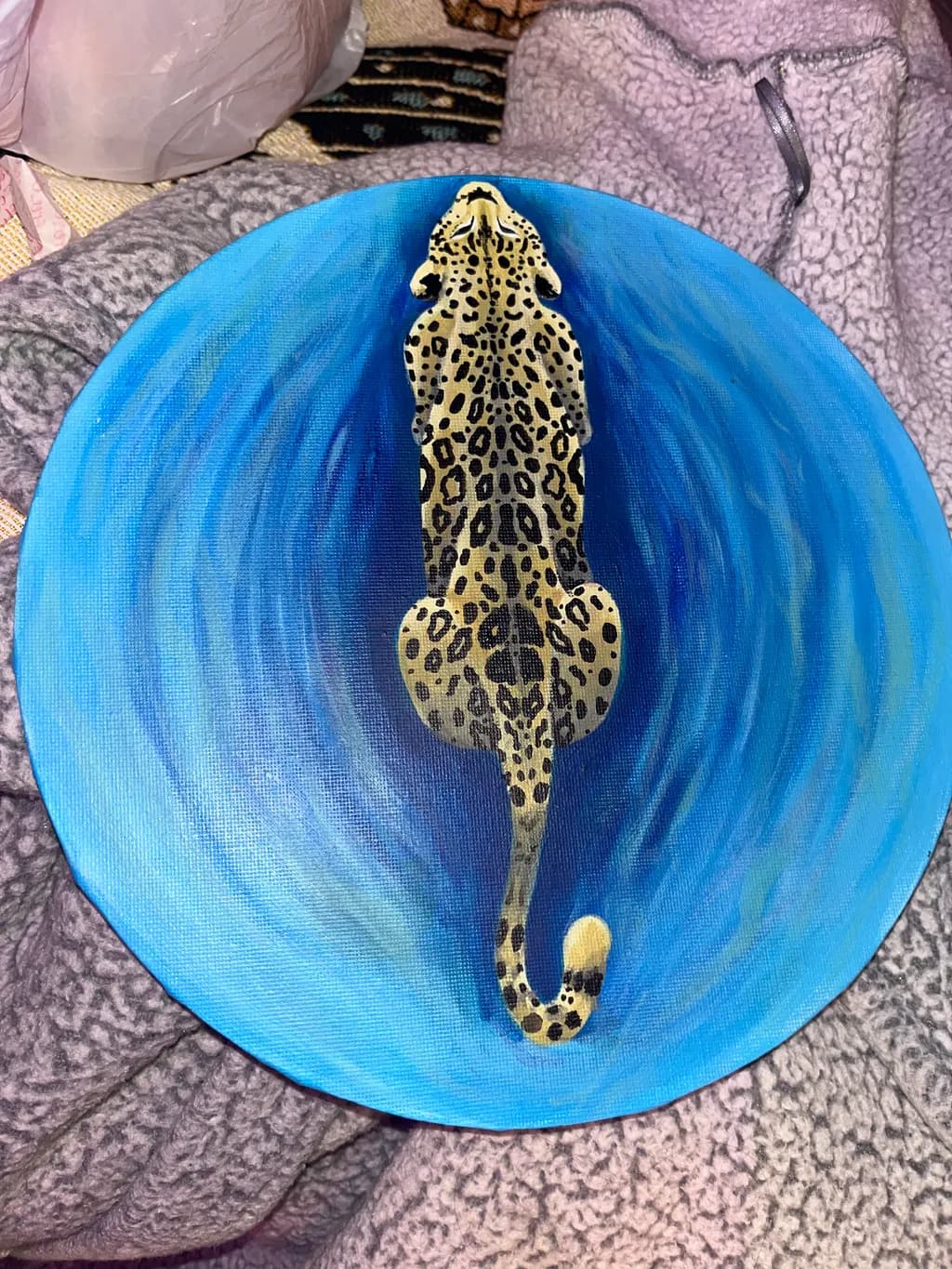 Leopard in Blue