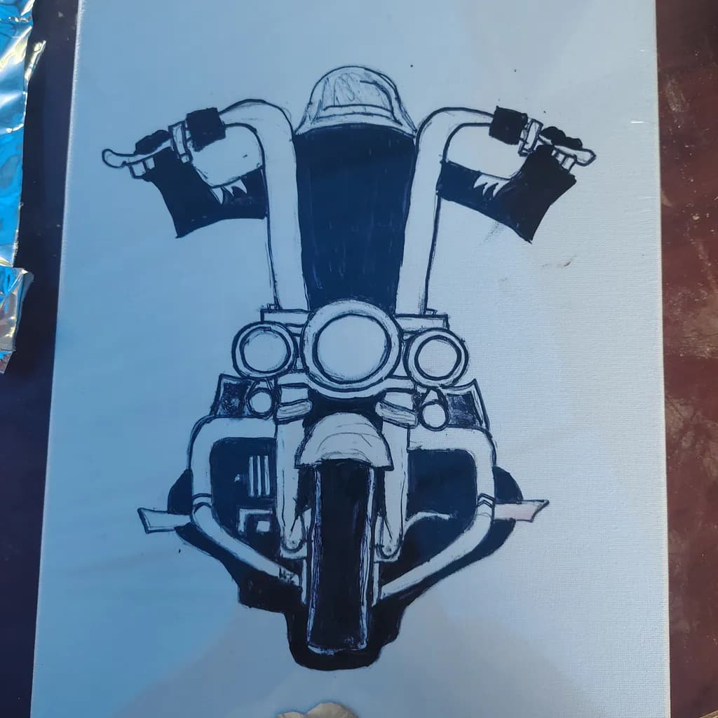 Motorcycle Front View