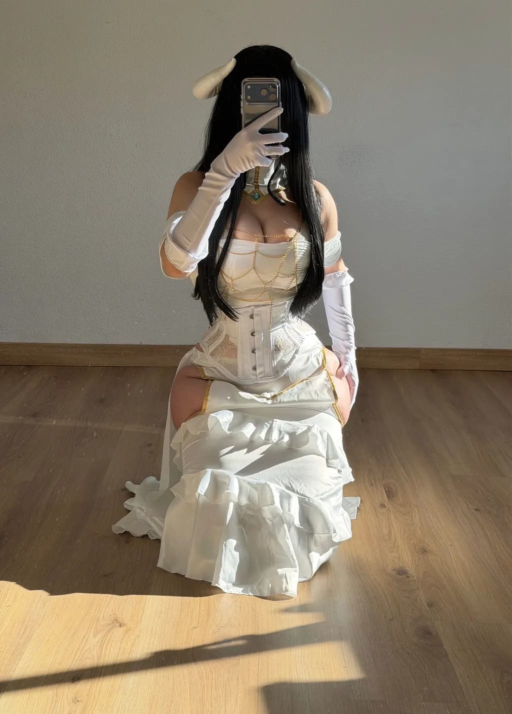 White Horned Costume