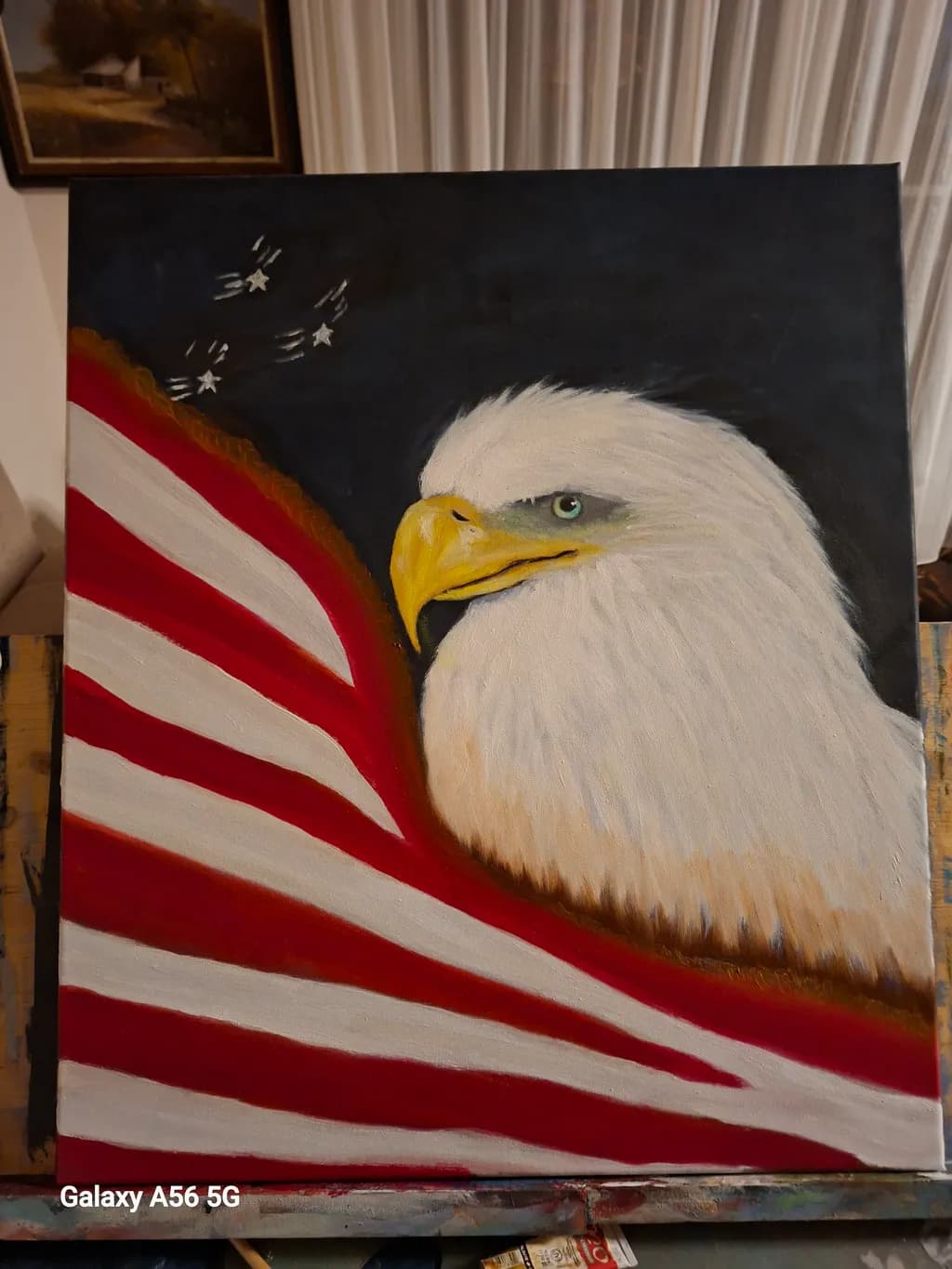 Eagle and Flag