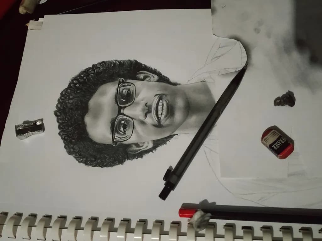 Curly Hair Portrait