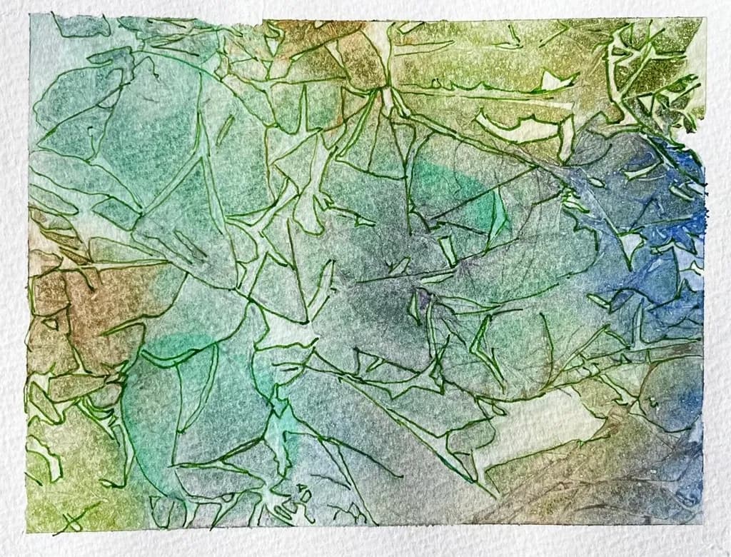 Abstract Leaves Composition