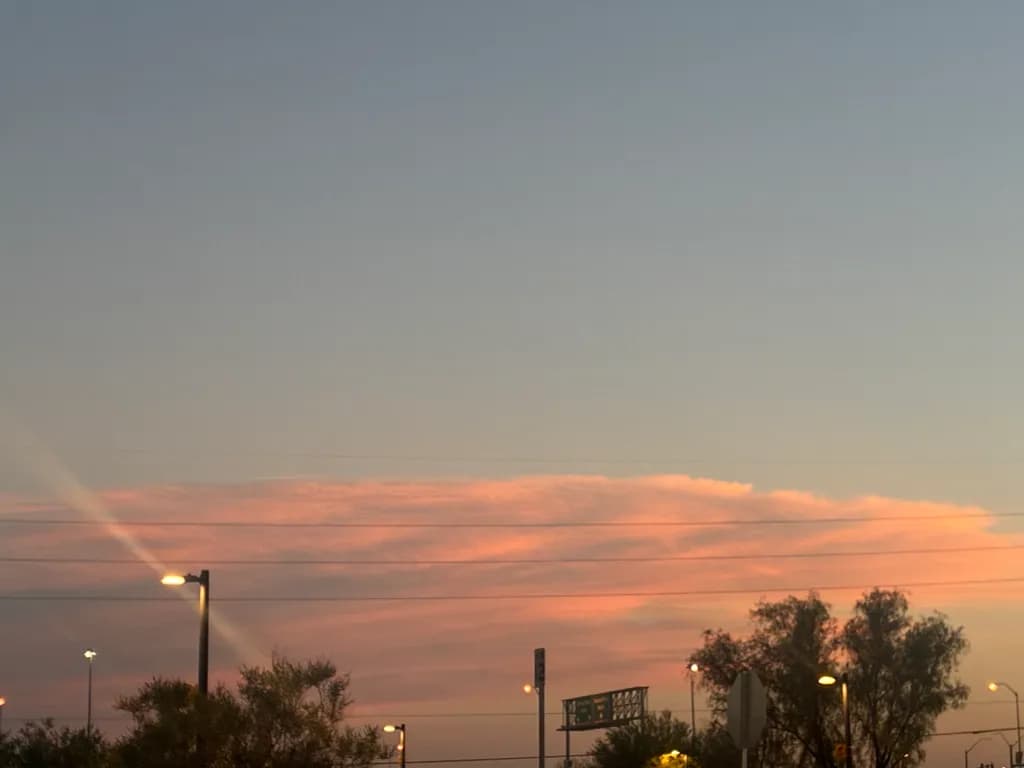 Streetlights at Sunset