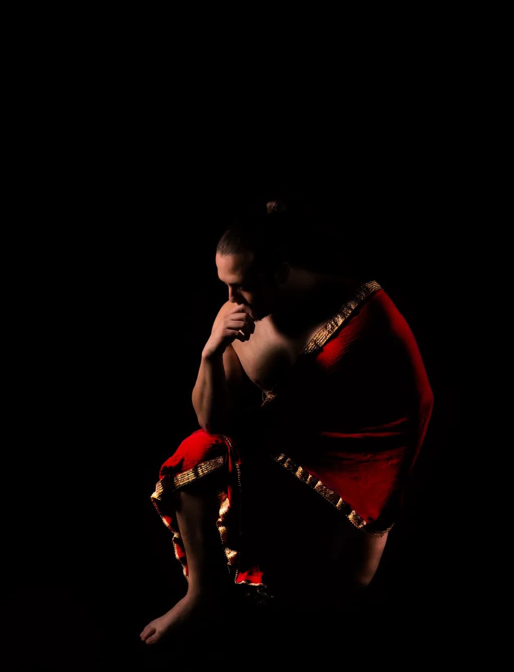 Contemplation in Red