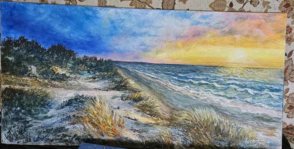 Coastal Sunset Landscape
