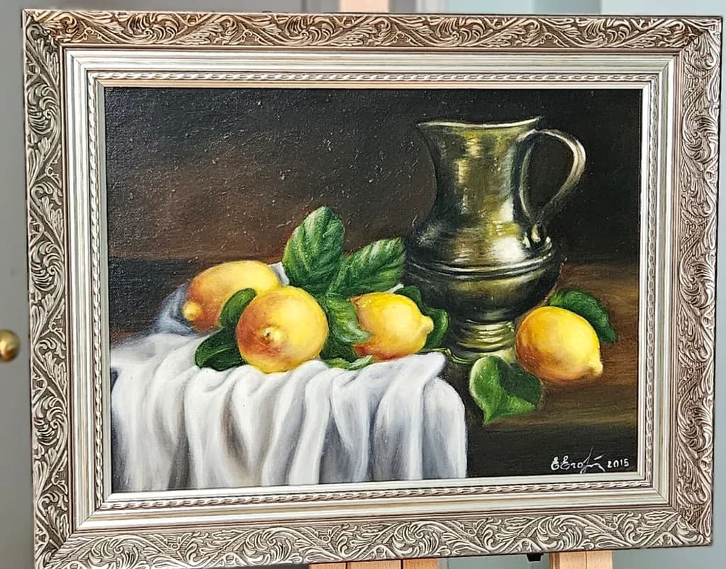 Lemons and Pitcher Still Life