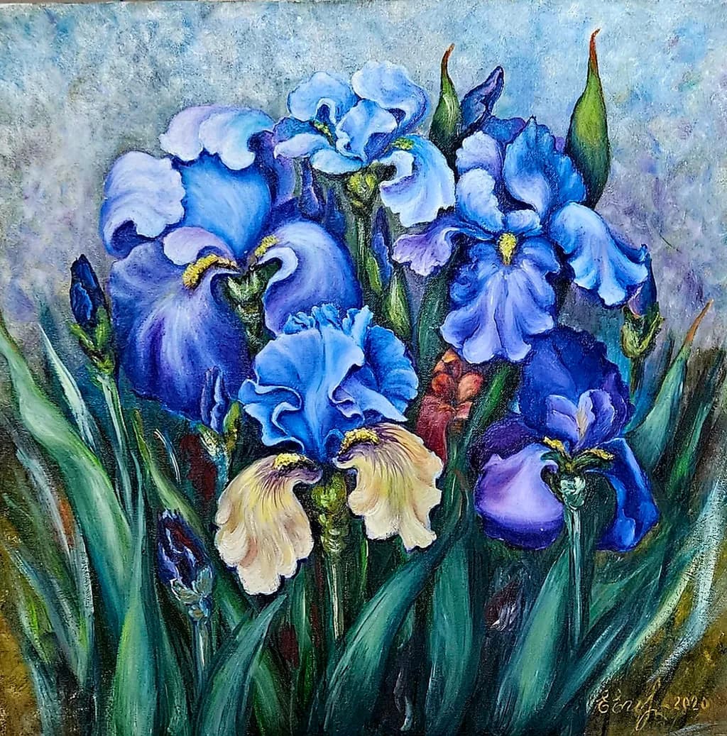 Blue Iris Bouquet