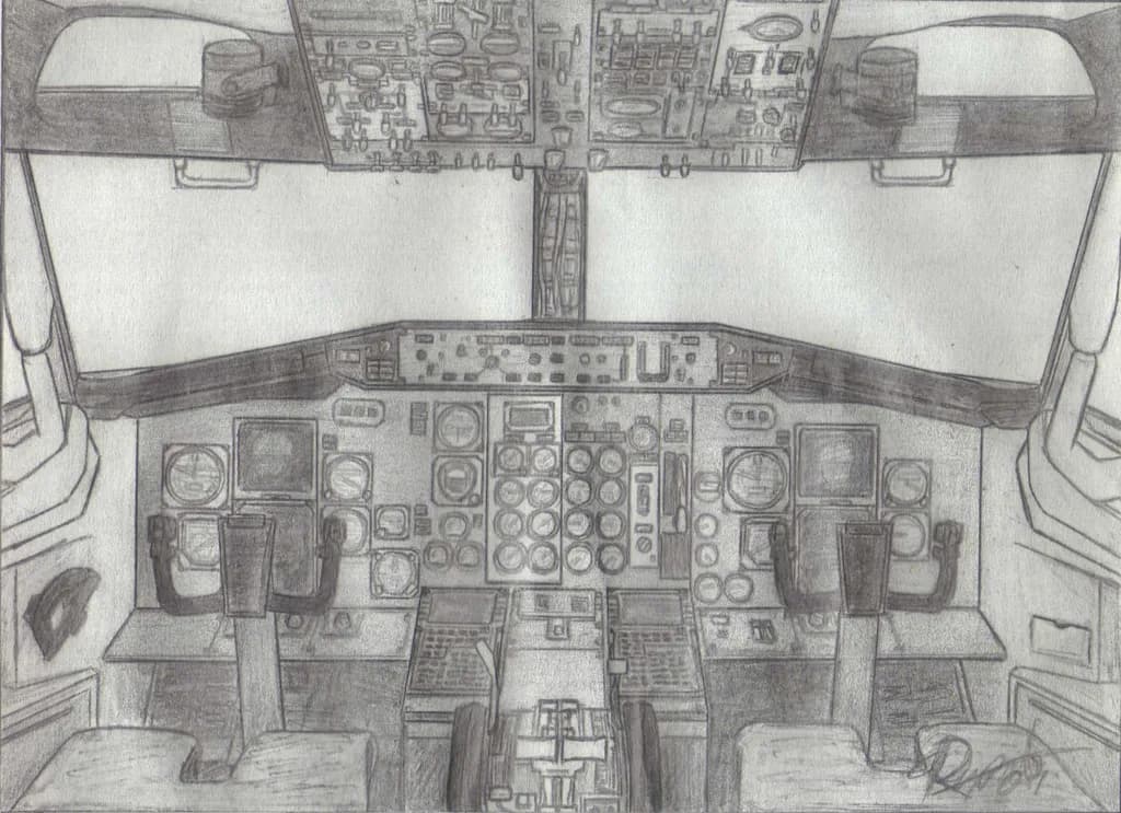 737 Cockpit Detail