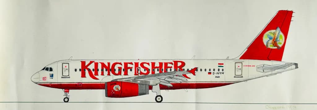 Airbus 319 Kingfisher