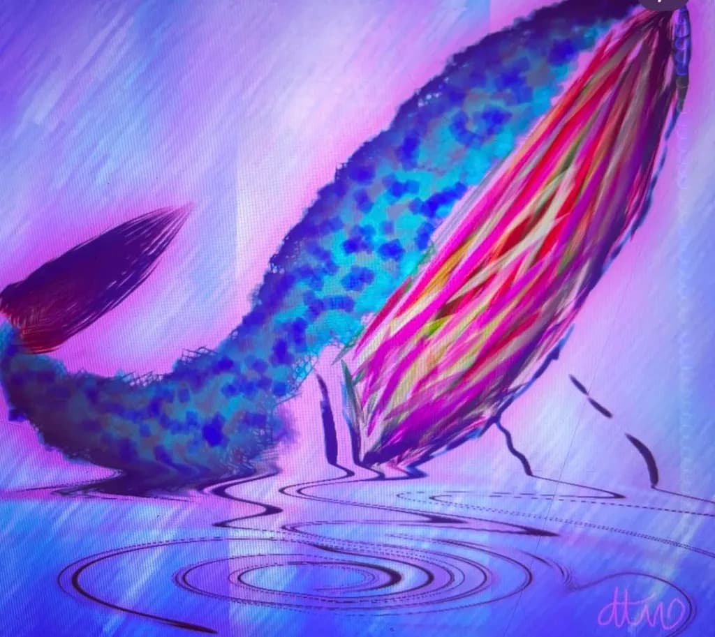 Colorful Whale Splash