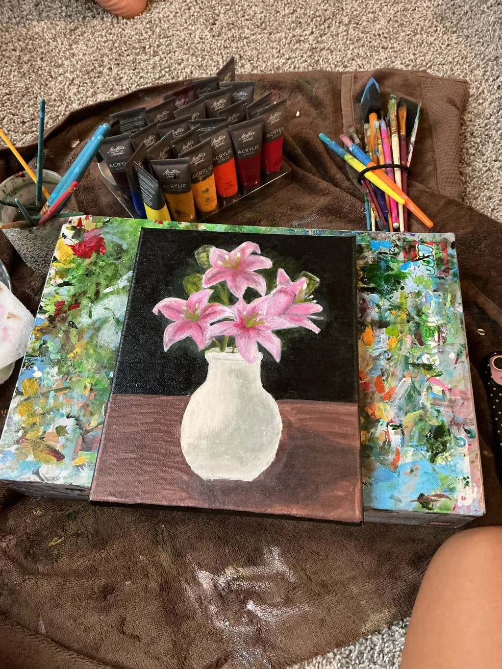 Pink Lily Vase
