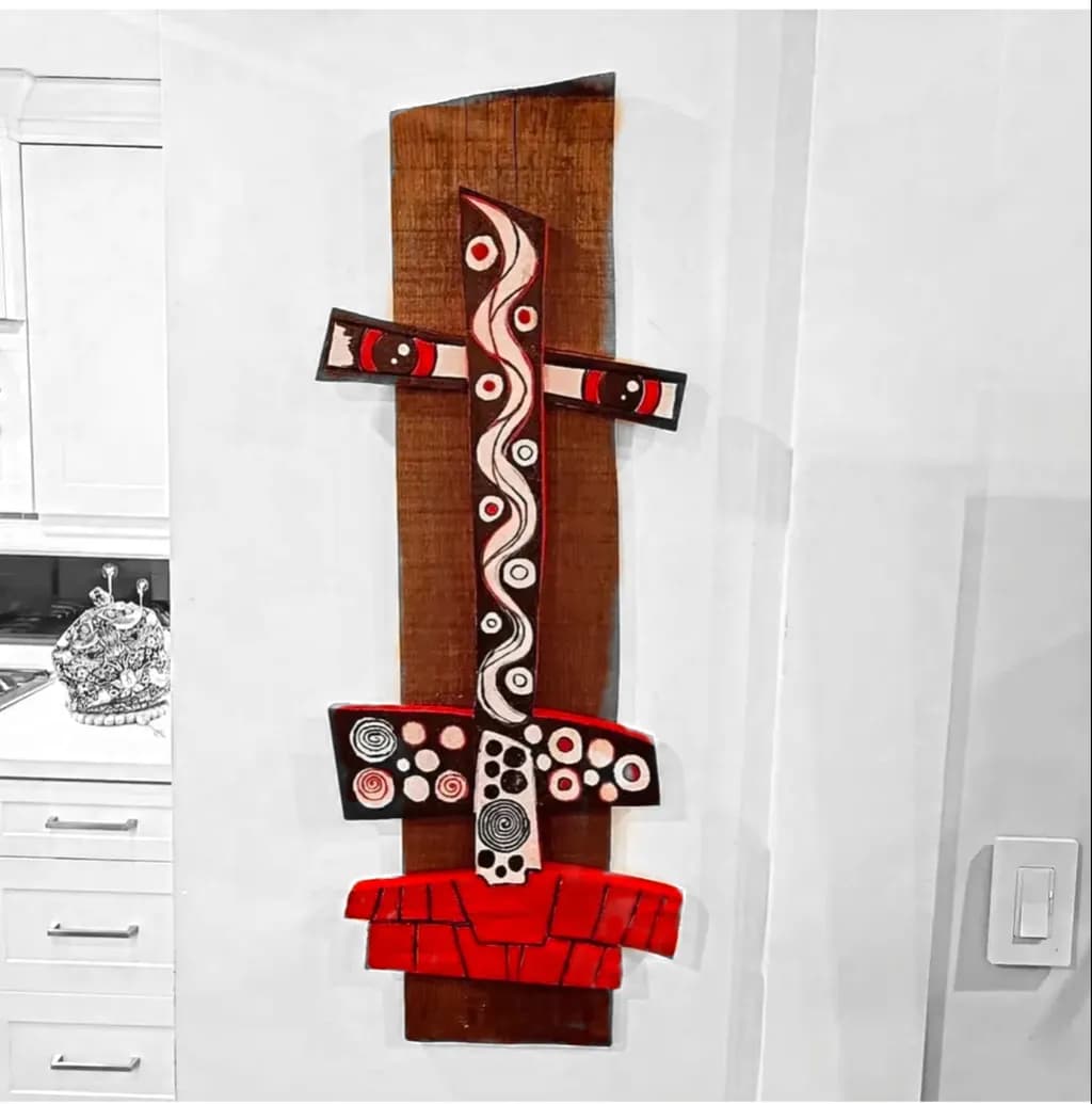 Abstract Wooden Sculpture