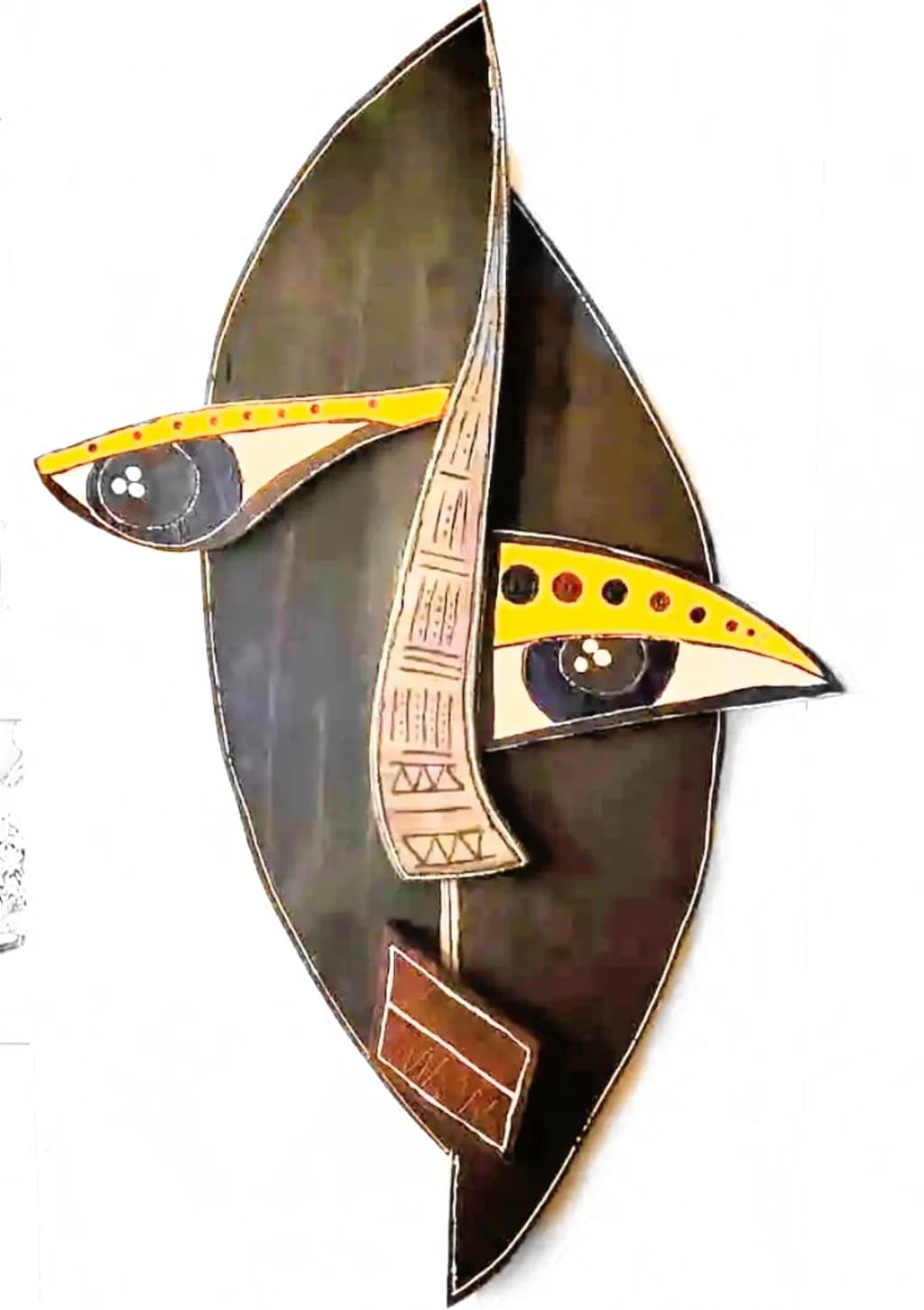 Abstract Face Sculpture