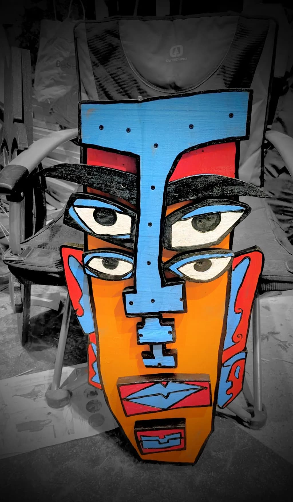 Abstract Face Mask