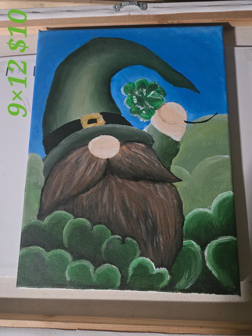 Leprechaun and Shamrocks