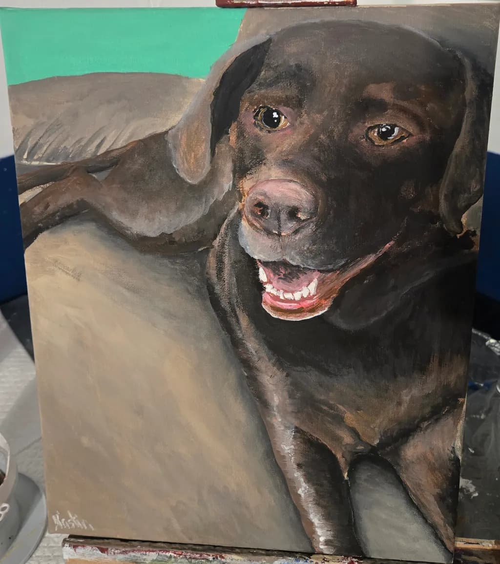 Brown Labrador Portrait