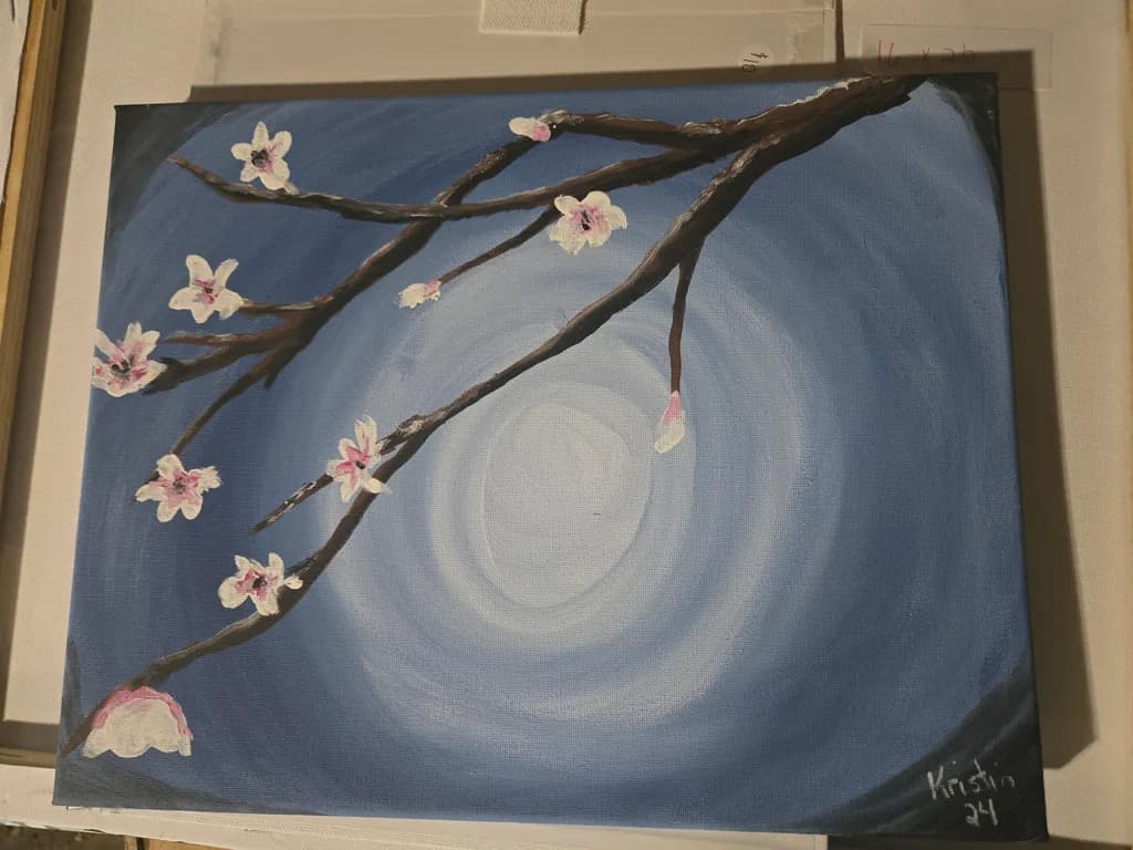 Blossom Branch Moonlight