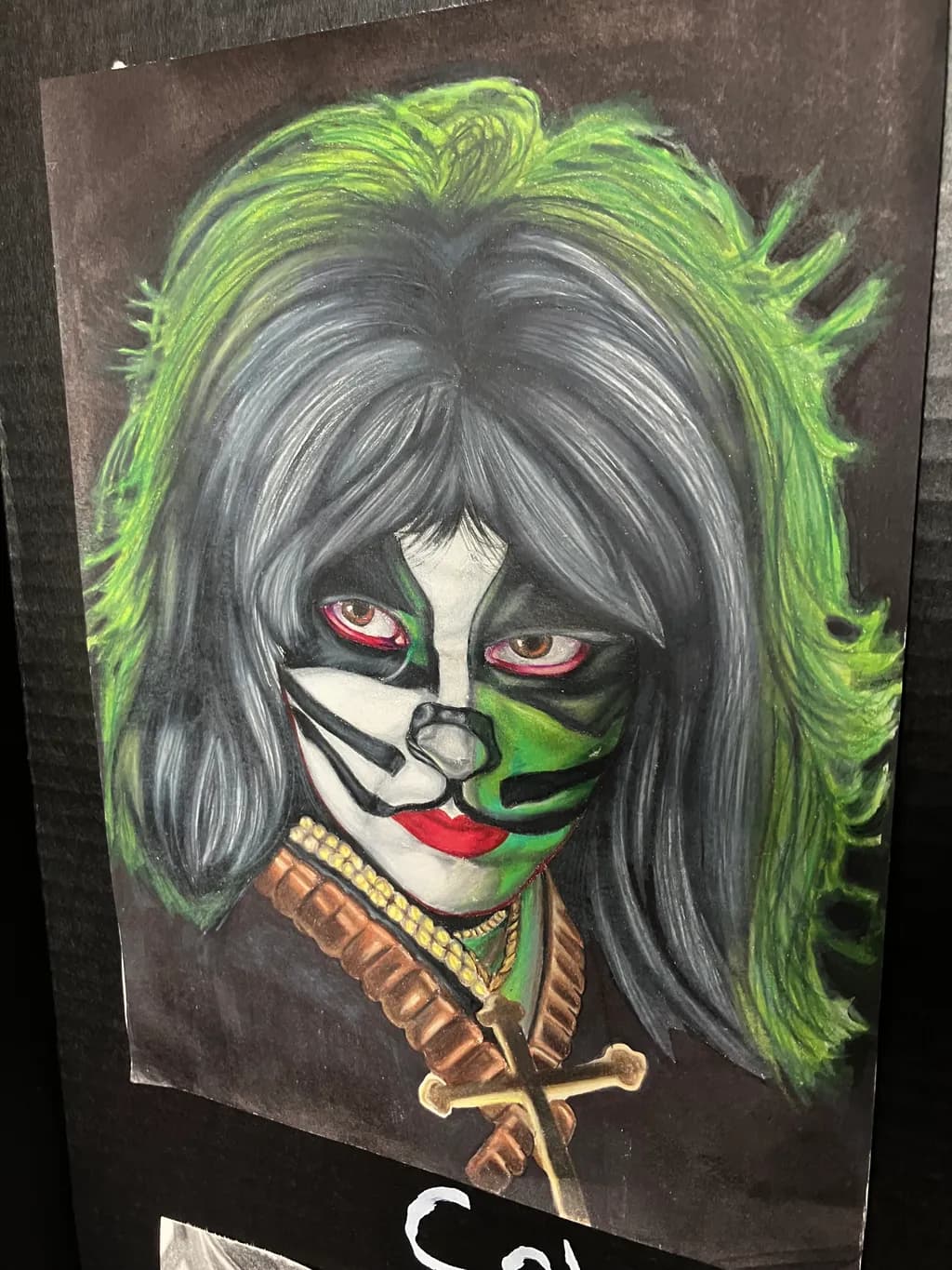 Green Facepaint Portrait