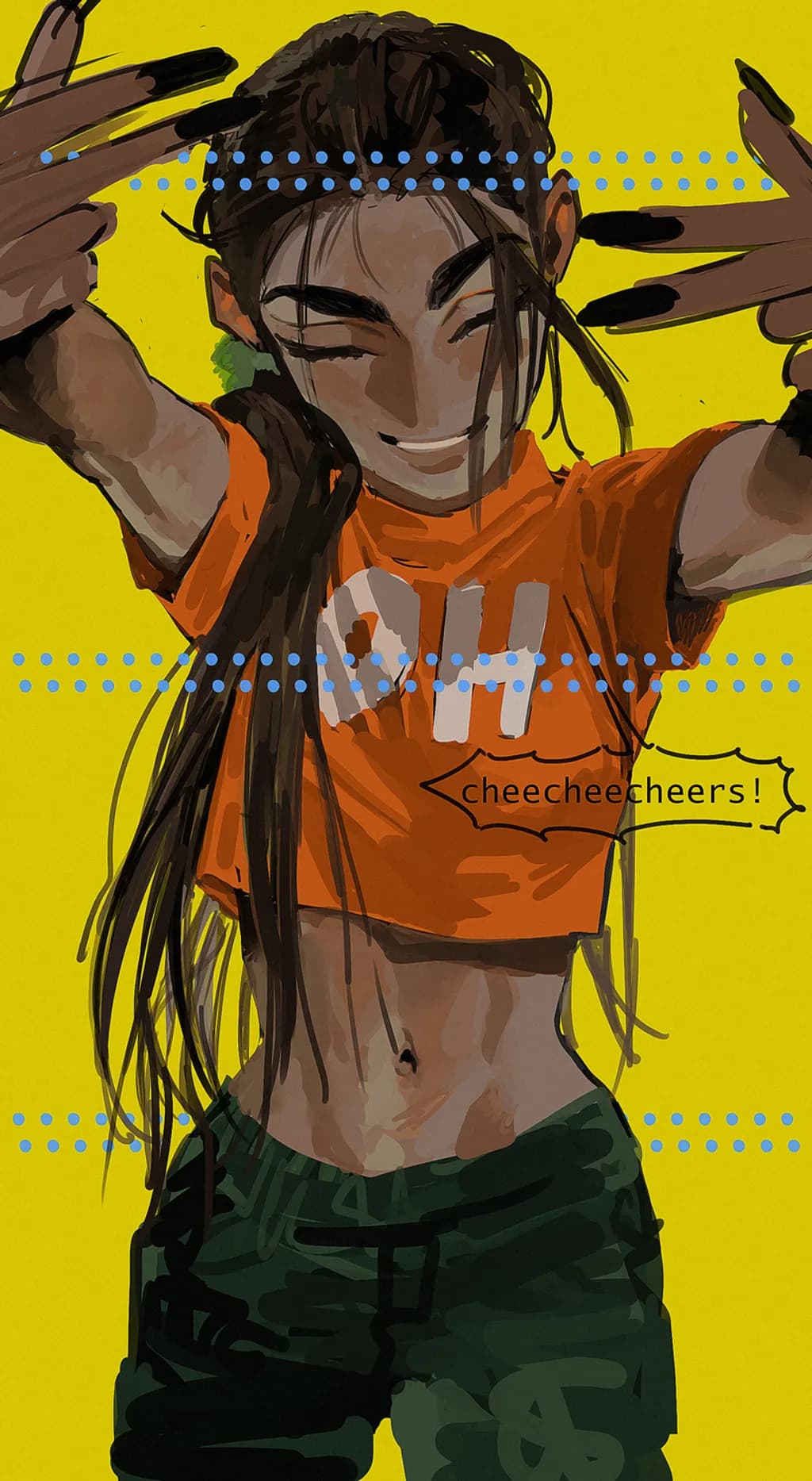 Cheechee Cheers Portrait