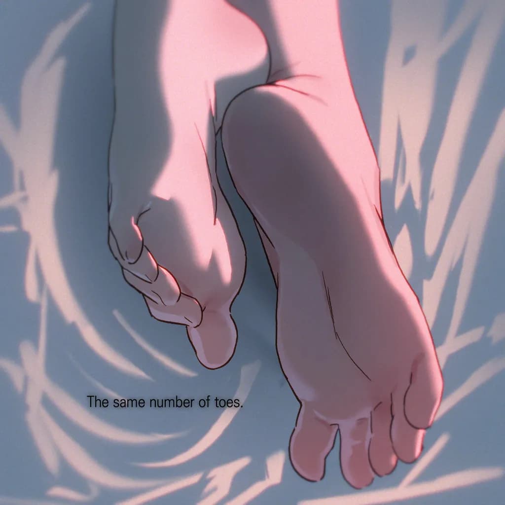 Toes in Light
