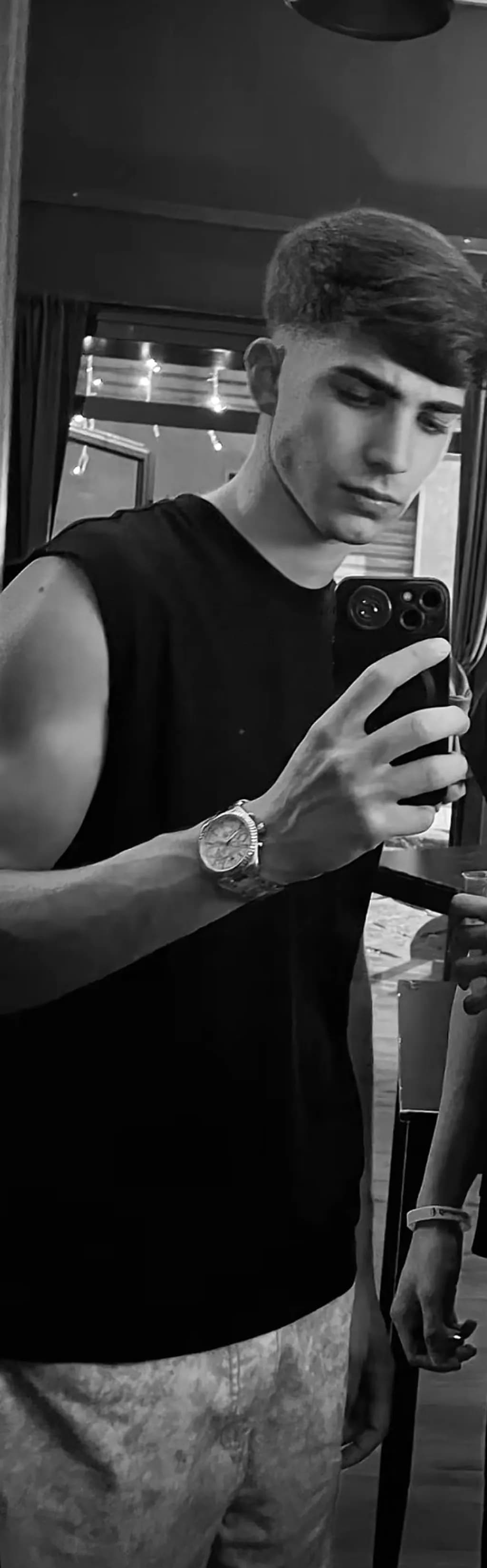 Black and White Selfie