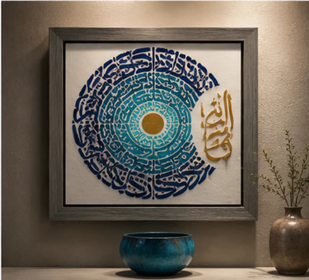 Circular Calligraphy Design