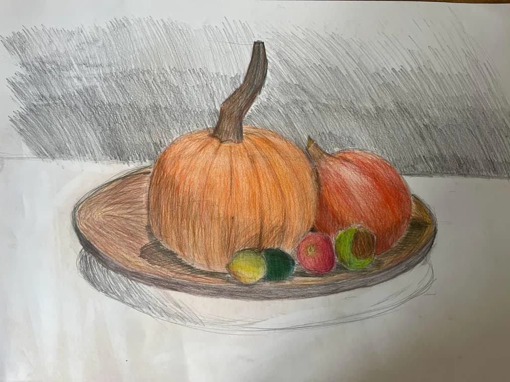 Autumn Pumpkin Still Life