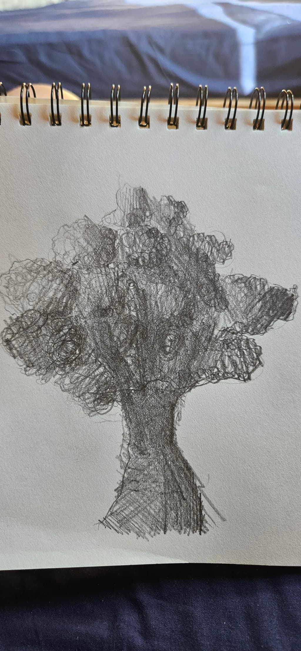 Textured Tree Sketch