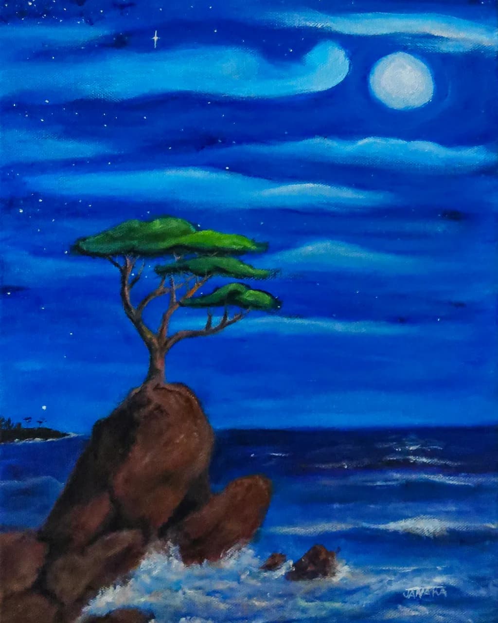 Lone Tree at Ocean