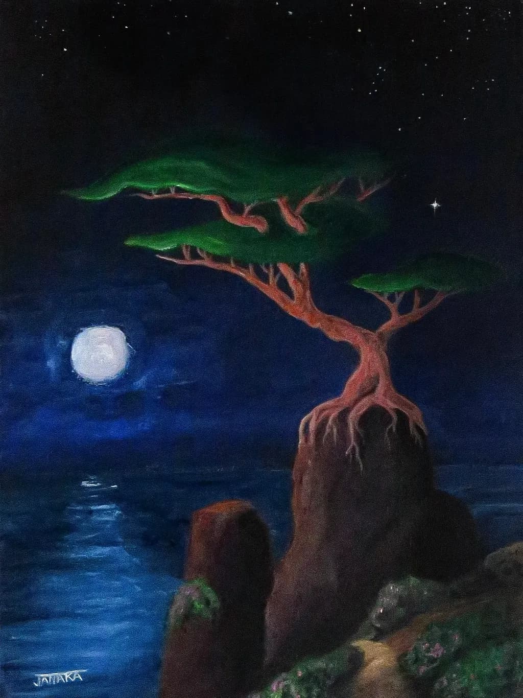 Leaning Into the Moon