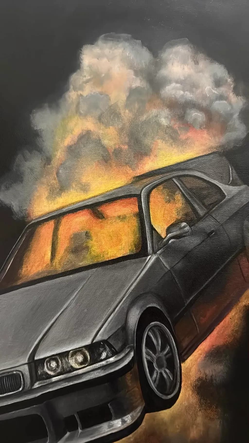 Burning Car