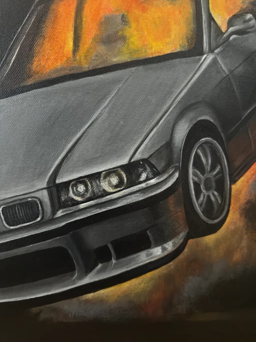 Burning Car Edge