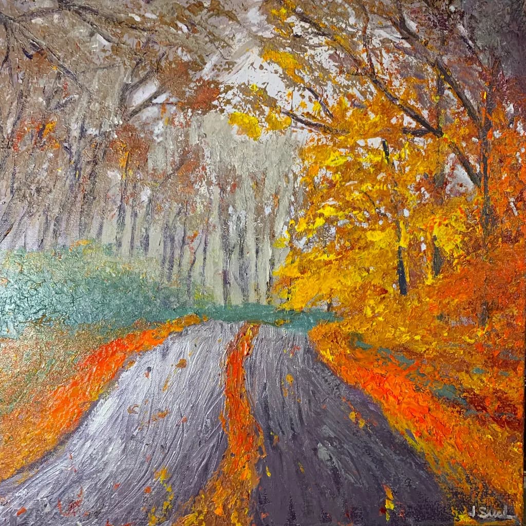 Autumn Forest Road