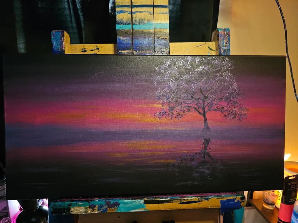 Silver Tree Reflection